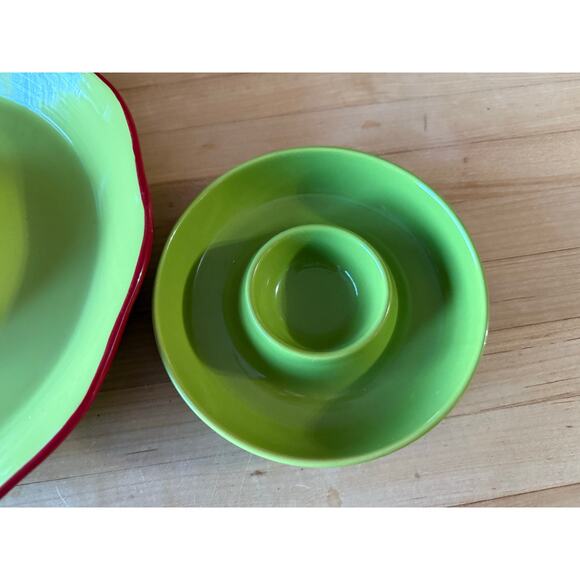 Tastefully Simple 14" & 7" Salsa Chip Dip Bowls - Picture 7 of 8